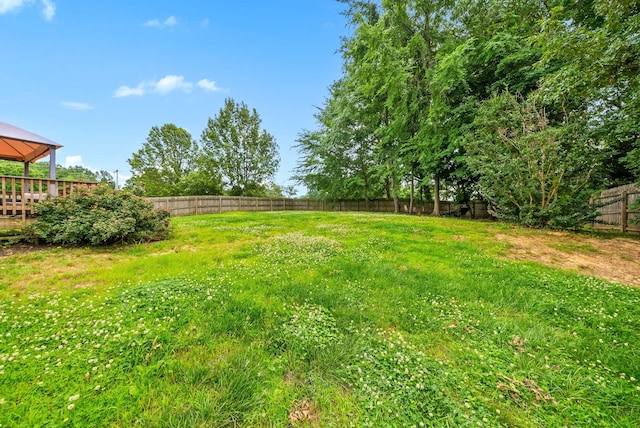 3692 Prestwicke Pl, Adams, TN 37010 - fenced backyard featuring a gazebo