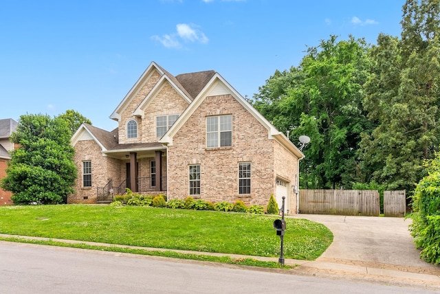 3692 Prestwicke Pl, Adams, TN 37010 - view of front of property with concrete driveway, brick siding, and a garage