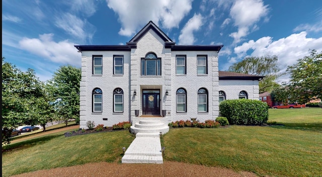 310 Boxbury Ct, Old Hickory, TN 37138 - view of front of house featuring a front lawn and brick siding