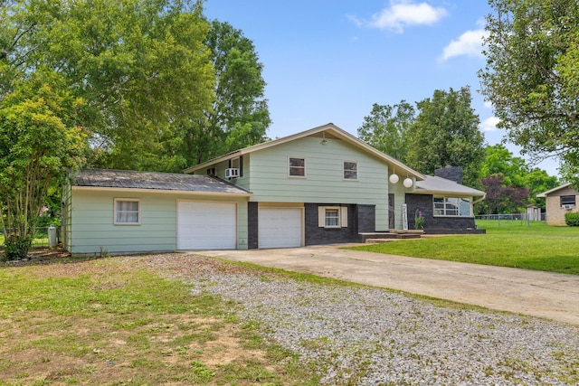 51 N Case Ave, Trenton, GA 30752 - split level home featuring concrete driveway and a chimney