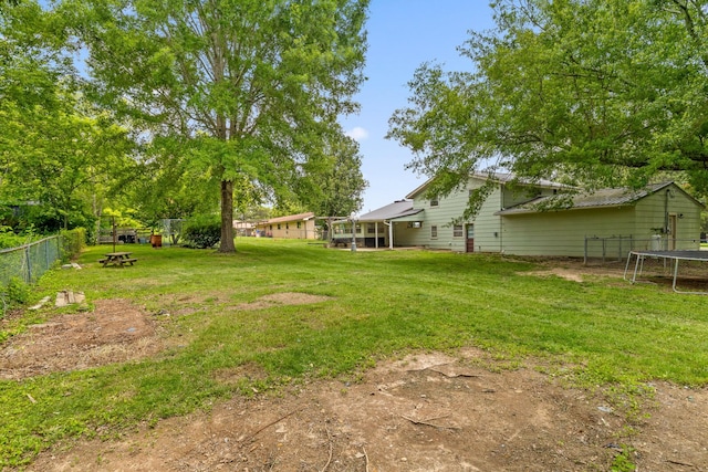 51 N Case Ave, Trenton, GA 30752 - view of yard with a trampoline