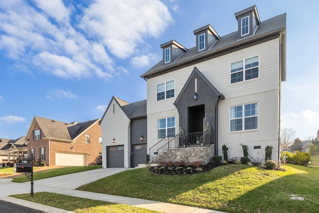 140 Barlow Dr, Franklin, TN 37064 - view of front of house with driveway, a front yard, and a residential view