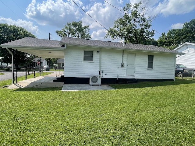 1804 Mchenry Dr, Hopkinsville, KY 42240 - rear view of house with ac unit and a patio