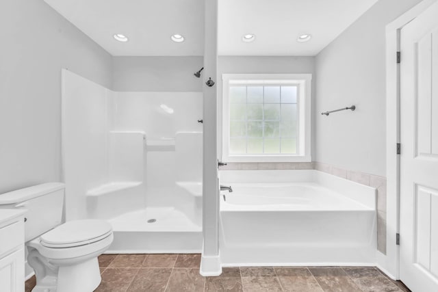 4510 Akin Rd, Cunningham, TN 37052 - bathroom with a bath, vanity, and a shower