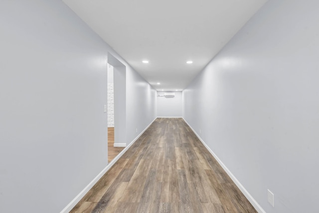 4510 Akin Rd, Cunningham, TN 37052 - hall featuring wood finished floors and recessed lighting