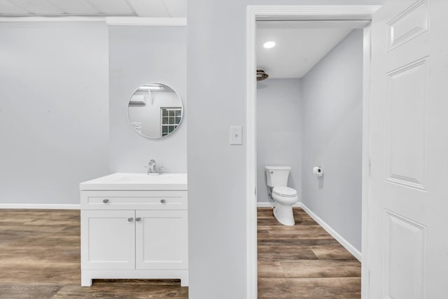 4510 Akin Rd, Cunningham, TN 37052 - bathroom featuring vanity and wood finished floors