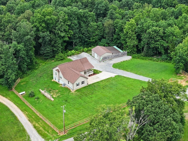 4510 Akin Rd, Cunningham, TN 37052 - view from above of property featuring a heavily wooded area