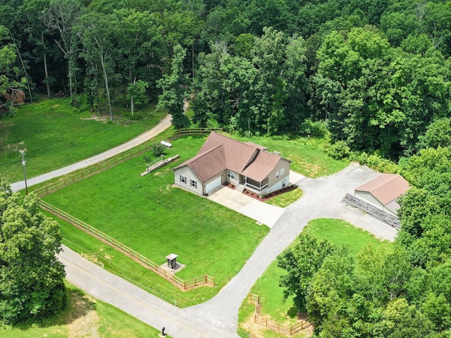 4510 Akin Rd, Cunningham, TN 37052 - view of subject property featuring a heavily wooded area