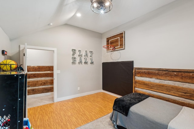 266 Guill Rd, Mount Juliet, TN 37122 - bedroom featuring lofted ceiling, wood finished floors, and baseboards