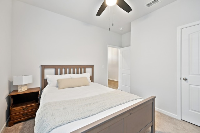 207 Addison Ave, Chapel Hill, TN 37034 - bedroom featuring light carpet, baseboards, and a ceiling fan