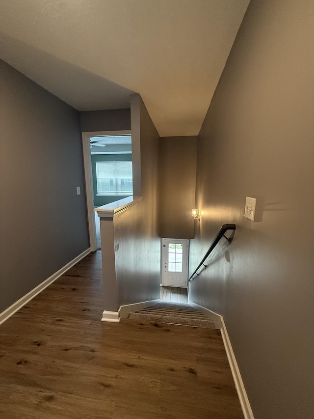 412 Moshe Mualem Pl, La Vergne, TN 37086 - staircase with wood finished floors and baseboards