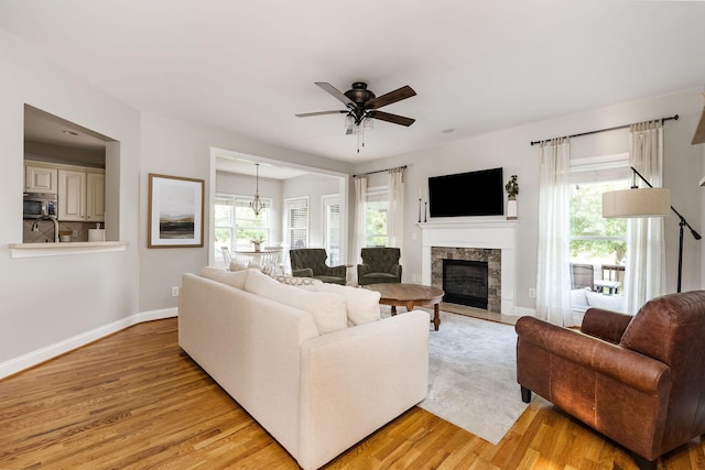 113 Joshuas Run, Goodlettsville, TN 37072 - living area with light wood finished floors, healthy amount of natural light, and baseboards