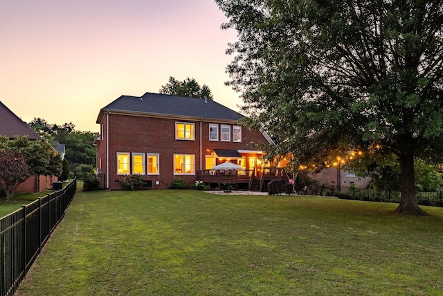 113 Joshuas Run, Goodlettsville, TN 37072 - rear view of house with a deck and brick siding