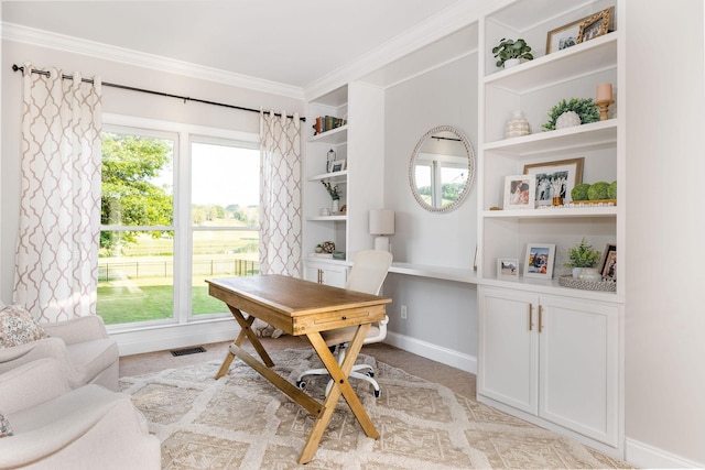 113 Joshuas Run, Goodlettsville, TN 37072 - home office with ornamental molding, plenty of natural light, and baseboards