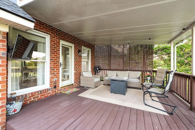 113 Joshuas Run, Goodlettsville, TN 37072 - wooden terrace featuring an outdoor hangout area