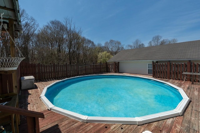 55 Bluebird Ln, Lafayette, TN 37083 - view of swimming pool with a deck
