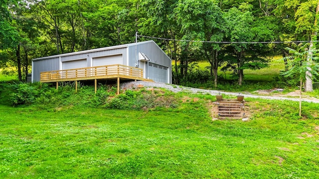 1105 Normandy Rd, Normandy, TN 37360 - view of yard with a detached garage and an outbuilding