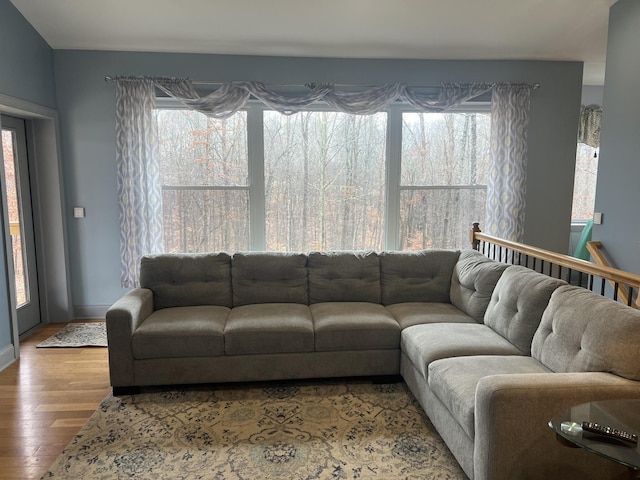 1064 Bills Ln, Joelton, TN 37080 - living room with wood finished floors and baseboards