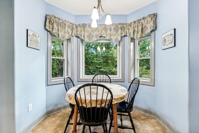 1064 Bills Ln, Joelton, TN 37080 - dining room with healthy amount of natural light, baseboards, and tile patterned flooring