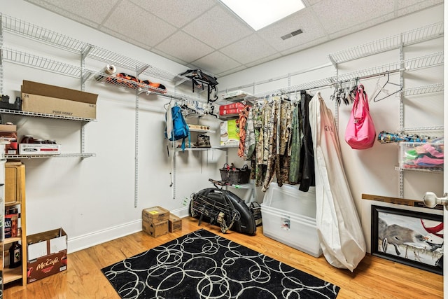 1064 Bills Ln, Joelton, TN 37080 - spacious closet featuring wood finished floors and a drop ceiling