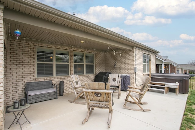 8023 Forest Hills Dr, Spring Hill, TN 37174 - view of patio / terrace featuring a hot tub