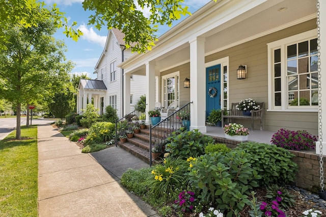 3007 General Martin Ln, Franklin, TN 37064 - doorway to property with covered porch