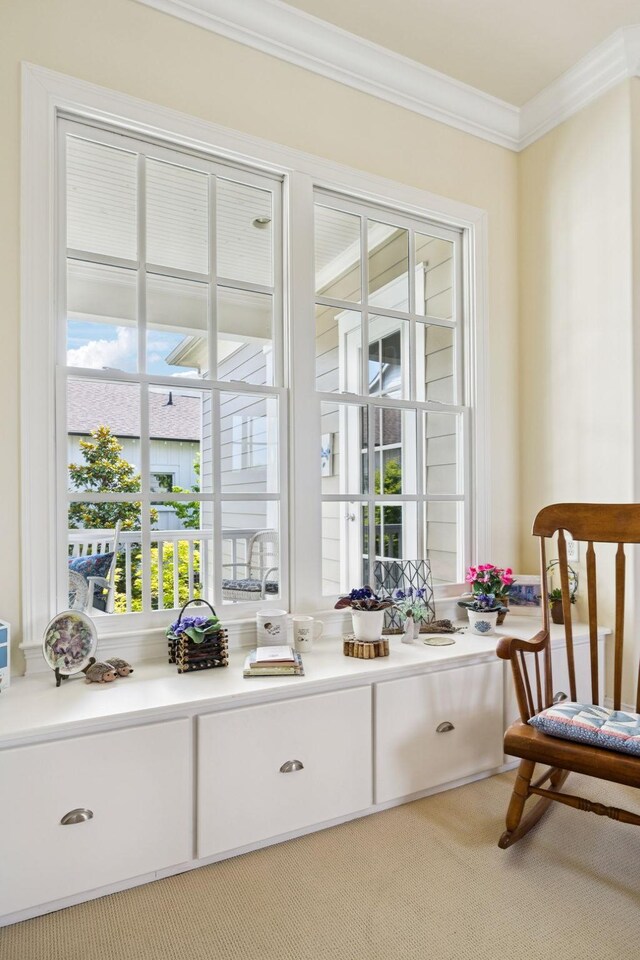 3007 General Martin Ln, Franklin, TN 37064 - sitting room with crown molding