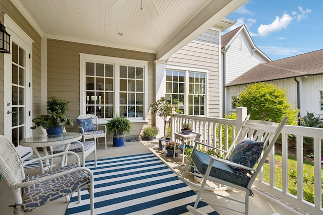 3007 General Martin Ln, Franklin, TN 37064 - balcony featuring a ceiling fan