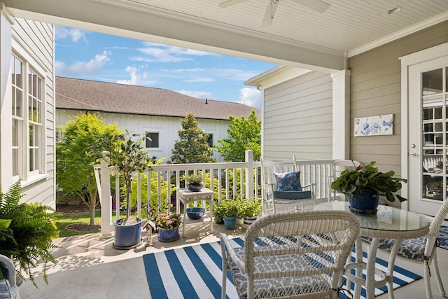 3007 General Martin Ln, Franklin, TN 37064 - view of patio featuring ceiling fan
