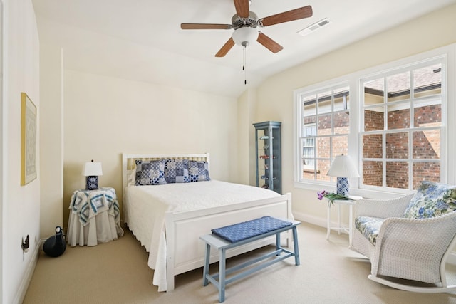 3007 General Martin Ln, Franklin, TN 37064 - bedroom featuring light colored carpet, baseboards, and a ceiling fan
