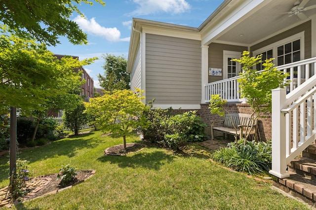 3007 General Martin Ln, Franklin, TN 37064 - view of grassy yard featuring a ceiling fan