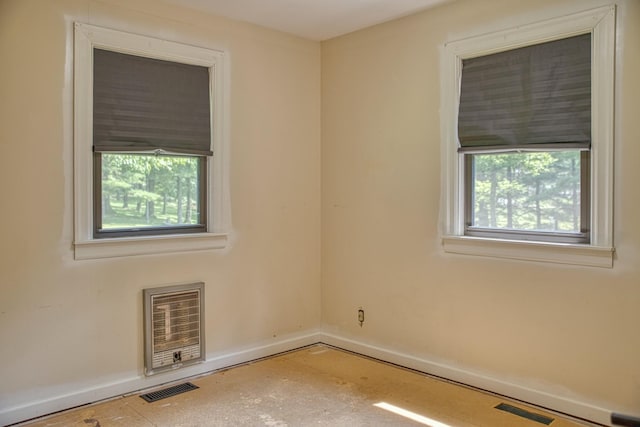 260 Fate Ivy Rd, Monterey, TN 38574 - spare room featuring heating unit and baseboards
