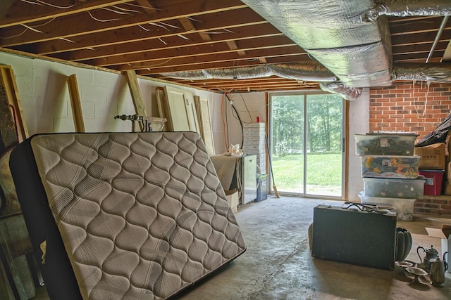 260 Fate Ivy Rd, Monterey, TN 38574 - basement featuring a wood stove