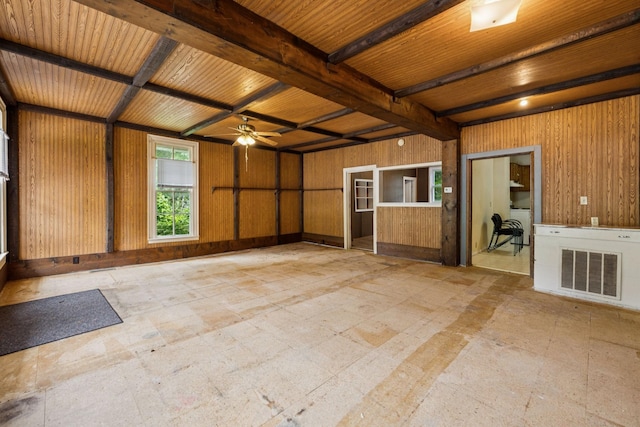 1319 Main St N, Carthage, TN 37030 - unfurnished sunroom with beam ceiling