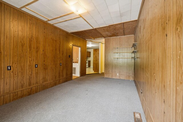 1319 Main St N, Carthage, TN 37030 - unfurnished room featuring wooden walls and carpet