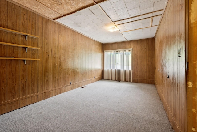 1319 Main St N, Carthage, TN 37030 - empty room with carpet and wood walls