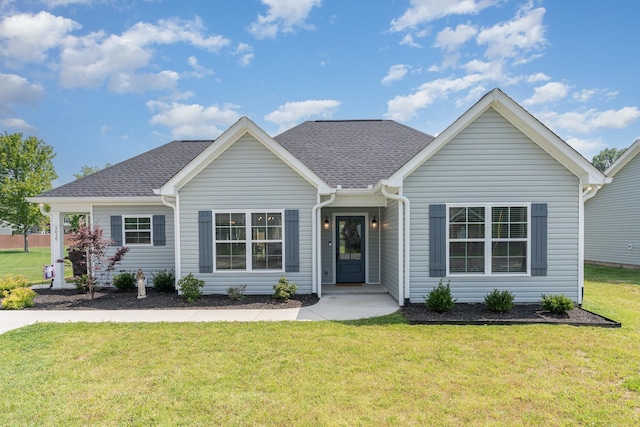 3019 Easy Goer Ln, Greenbrier, TN 37073 - single story home featuring a front yard and a shingled roof