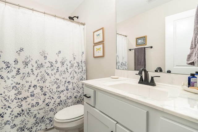 3019 Easy Goer Ln, Greenbrier, TN 37073 - bathroom featuring vanity, toilet, and a shower with shower curtain