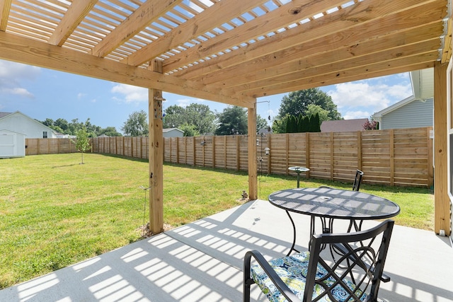 3019 Easy Goer Ln, Greenbrier, TN 37073 - view of patio / terrace with a pergola and outdoor dining space