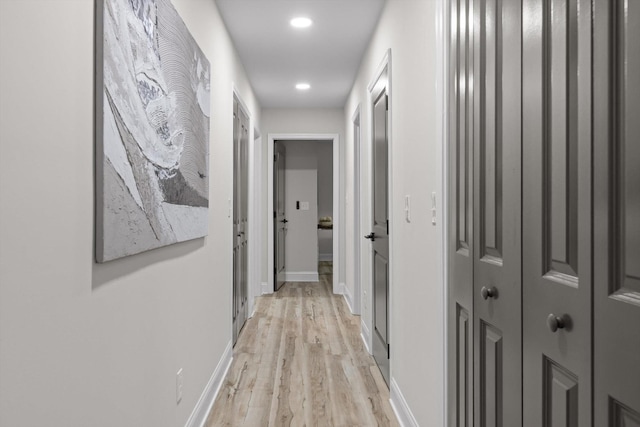 2605 Avalon Hl, Chattanooga, TN 37415 - hall with light wood-type flooring, recessed lighting, and baseboards