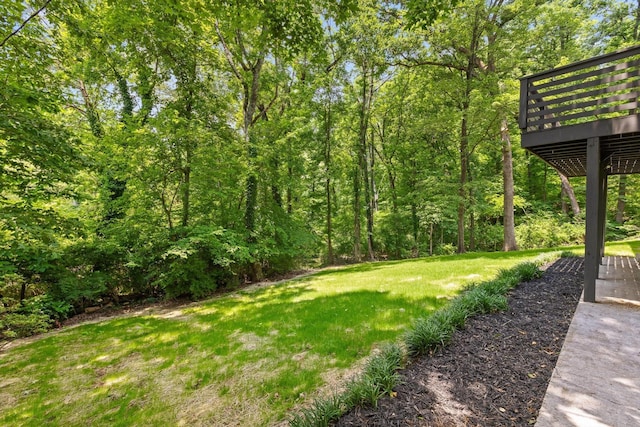 2605 Avalon Hl, Chattanooga, TN 37415 - view of green lawn with a deck