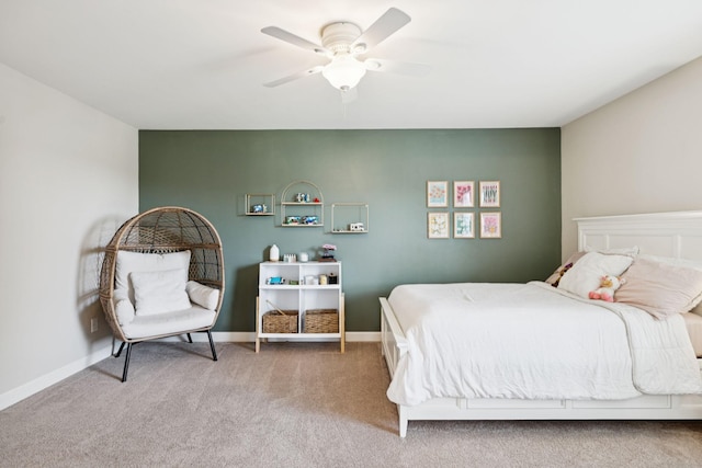 1074 Cantwell Pl, Spring Hill, TN 37174 - carpeted bedroom featuring ceiling fan and baseboards