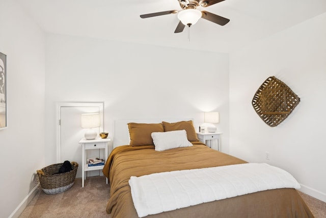 1074 Cantwell Pl, Spring Hill, TN 37174 - carpeted bedroom with baseboards and ceiling fan