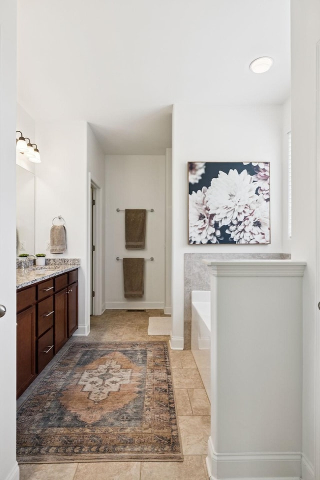 1074 Cantwell Pl, Spring Hill, TN 37174 - bathroom with vanity and a garden tub