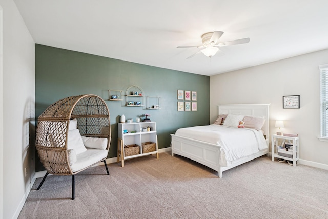 1074 Cantwell Pl, Spring Hill, TN 37174 - carpeted bedroom with a ceiling fan and baseboards