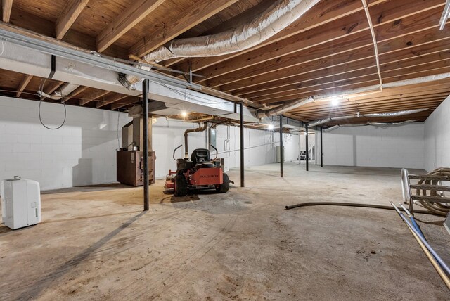 5595 Denmark Rd, Erin, TN 37061 - view of unfinished basement