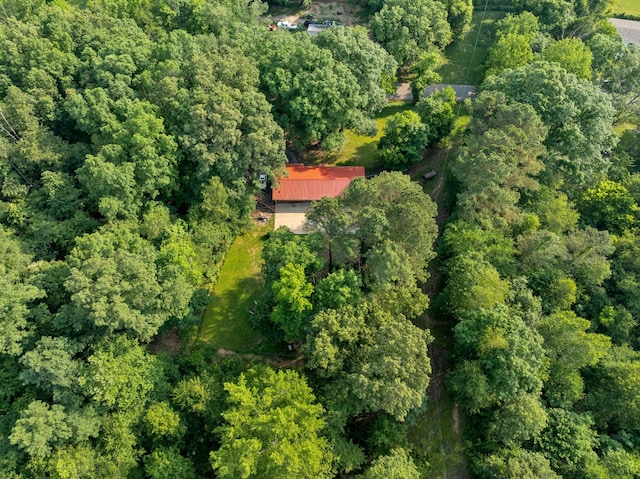 5595 Denmark Rd, Erin, TN 37061 - aerial overview of property's location featuring a heavily wooded area