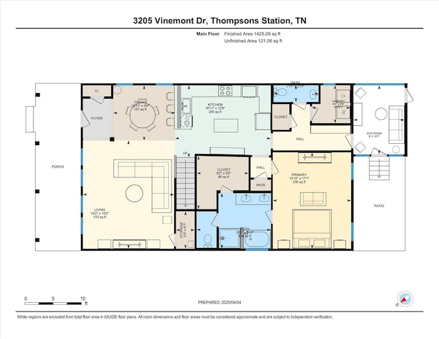 3205 Vinemont Dr, Thompsons Station, TN 37179 - property floor plan
