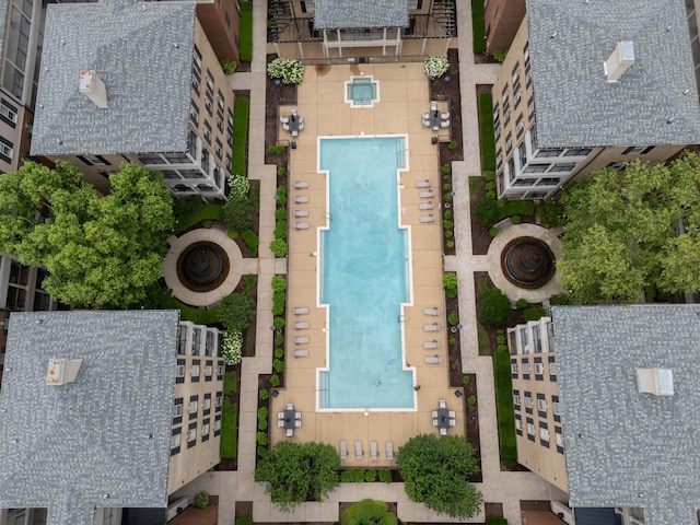 307 Seven Springs Way Unit 304, Brentwood, TN 37027 - bird's eye view of a pool