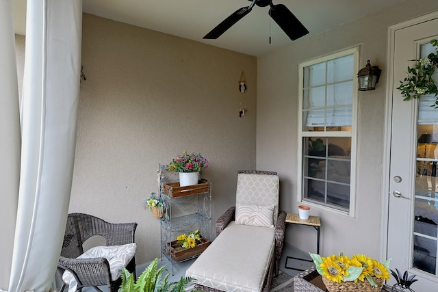 307 Seven Springs Way Unit 304, Brentwood, TN 37027 - view of patio / terrace featuring ceiling fan